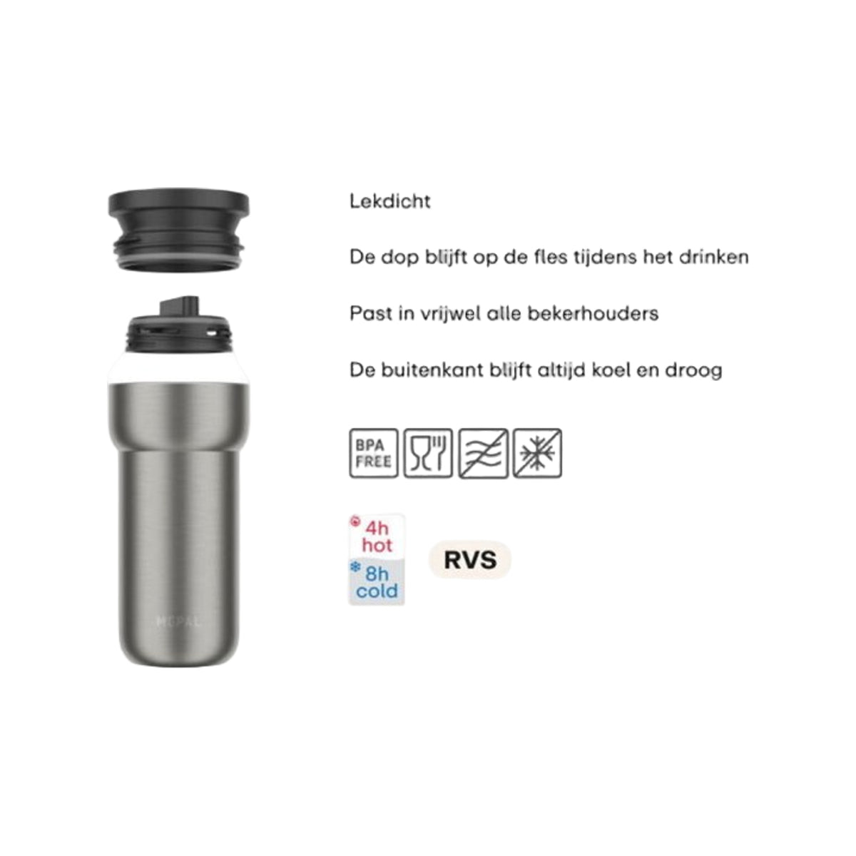 Mepal isoleerbeker ellipse 375 ml - nordic green