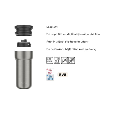 Mepal isoleerbeker ellipse 375 ml - nordic green