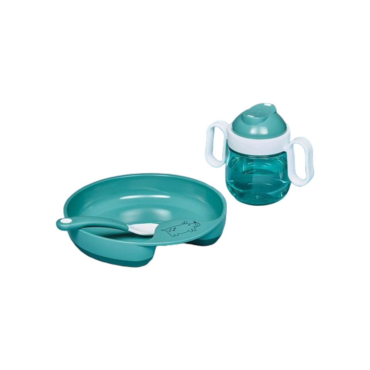 set babyservies mio 3-delig - deep turquoise