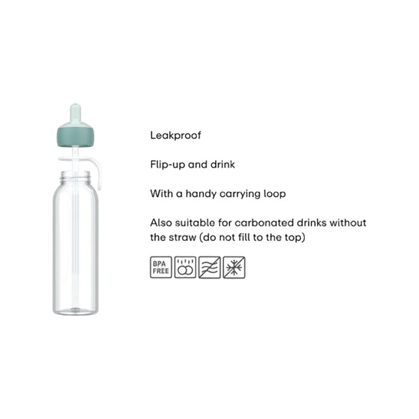 waterfles flip-up campus 500 ml - pink