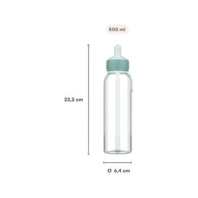 waterfles flip-up campus 500 ml - pink