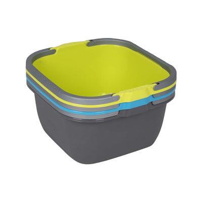 Bo-Camp Wasbak Camping vierkant 13l grij