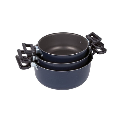 Bo-Camp Pannenset Rondo carbonstaal 3dlg
