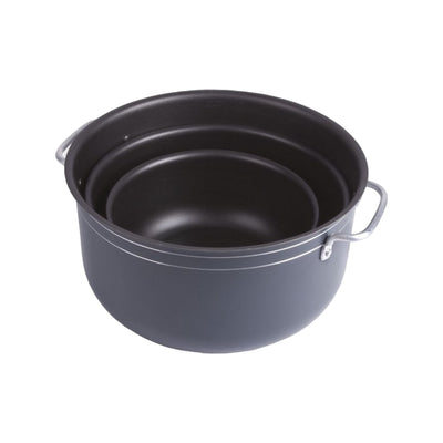 Bo-Camp Pannenset Rondo carbonstaal 3dlg