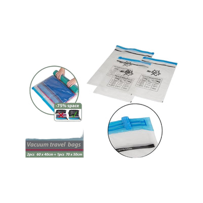 Bo-Camp Vacuum Travelbag 2xM, 1xL