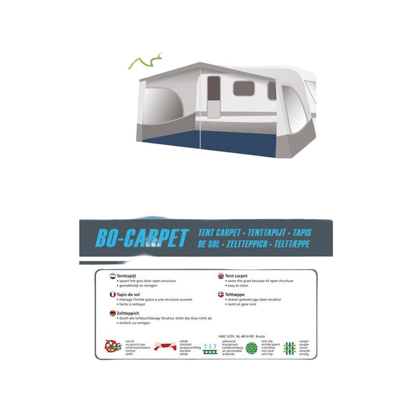 Bo-Camp Tenttapijt pak blauw 5,0x3,0mtr