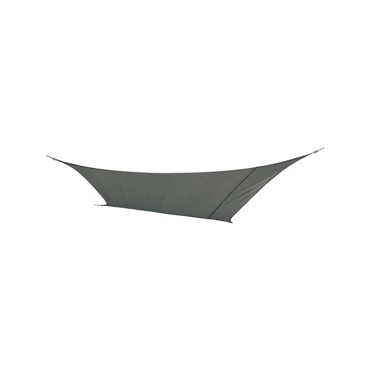 Bo-Camp Schaduwdoek ruit grijs 3,6x3,6m