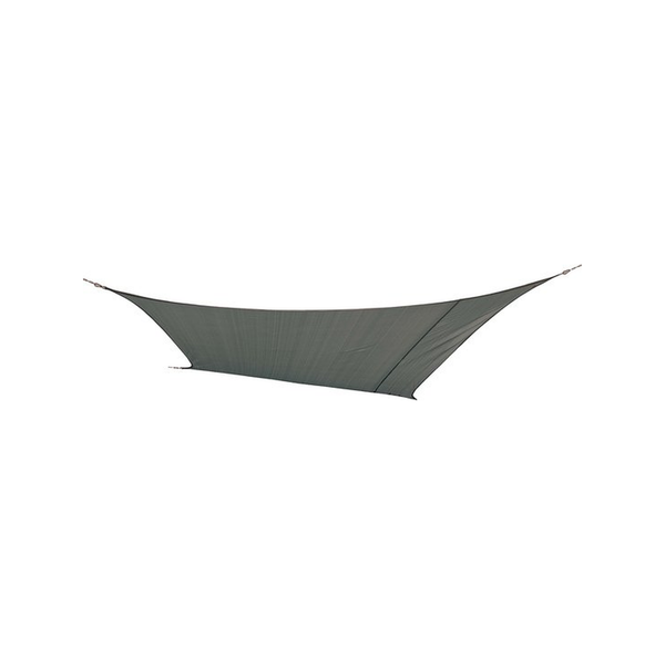 Bo-Camp Schaduwdoek ruit grijs 3,6x3,6m