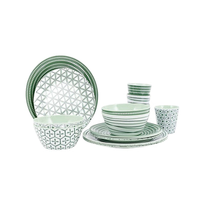 Bo-Camp Servies Mix&Match 16dlg groen 2