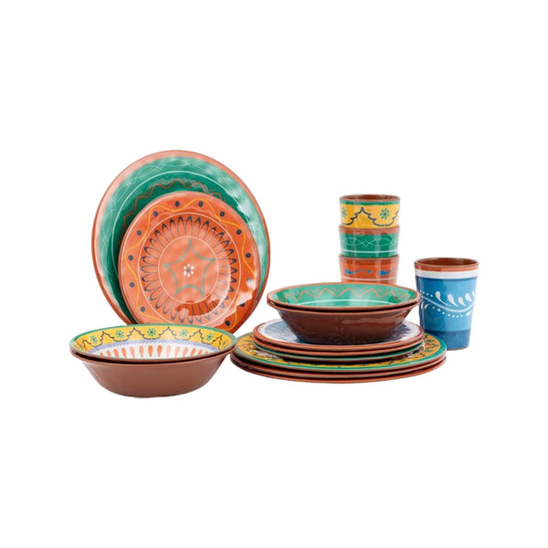 Bo-Camp Servies Fiesta 16dlg