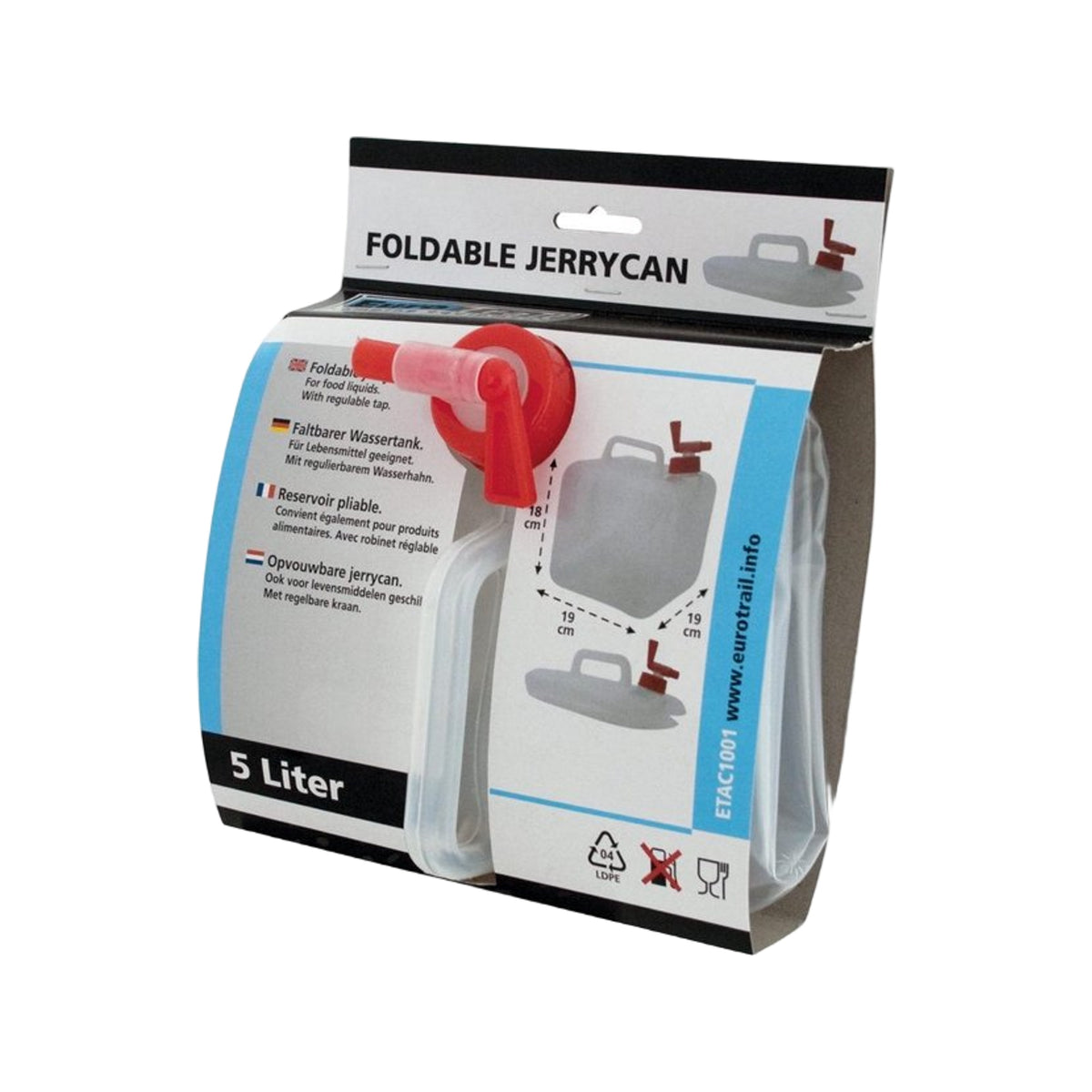 Eurotrail Jerrycan opvouwbaar 15 ltr