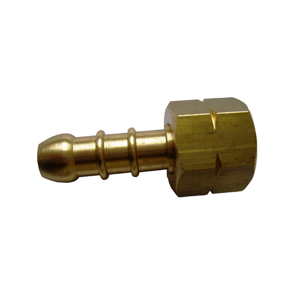 Gimeg Slangpilaar Incl. Wartelmoer 1/4"L Binnendraad X Slangpilaar Messing