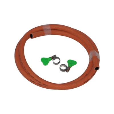 Gimeg HD gasslang pvc met 2 slangklemmen 2 m