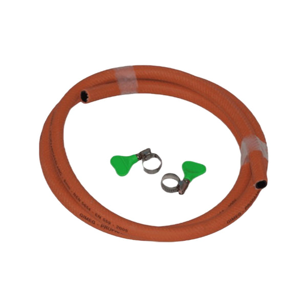 Gimeg HD gasslang pvc met 2 slangklemmen 2 m