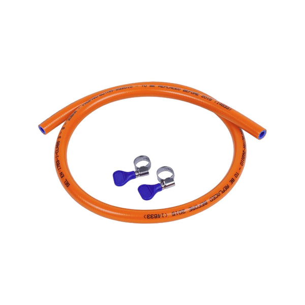 Gimeg HD gasslang pvc met 2 slangklemmen 2 m