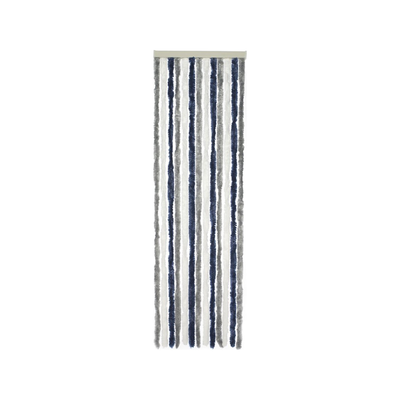 Travellife Chenille grijs/wit/blauw 56x185cm
