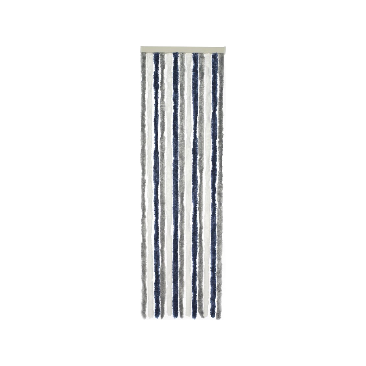 Travellife Chenille grijs/wit/blauw 56x185cm