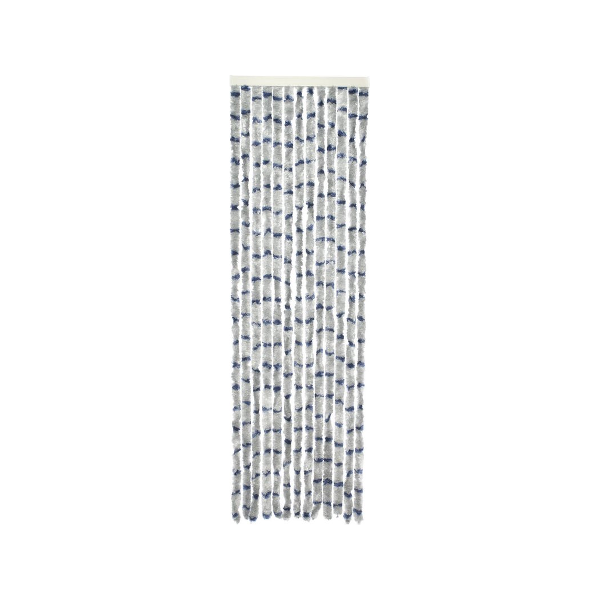 Travellife Chenille Streep grijs/blauw 56x185cm