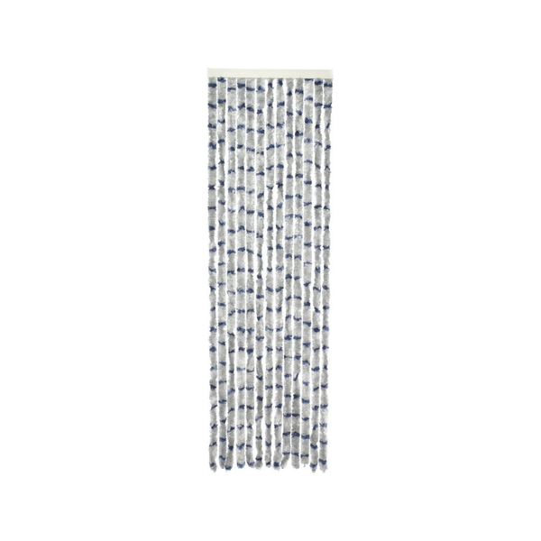 Travellife Chenille Streep grijs/blauw 56x185cm