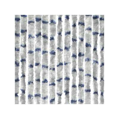 Travellife Chenille Streep grijs/blauw 56x185cm