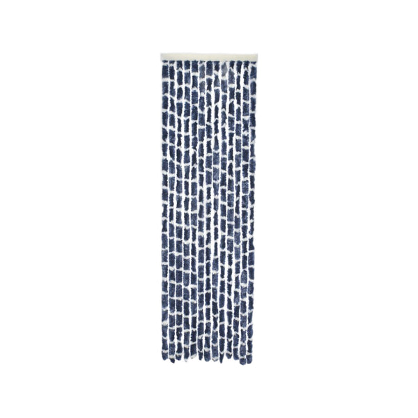 Travellife Chenille Streep blauw/wit 56x185cm