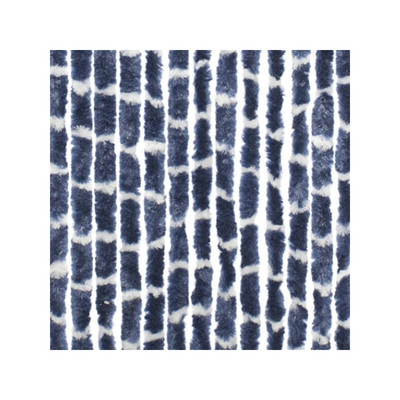 Travellife Chenille Streep blauw/wit 56x185cm