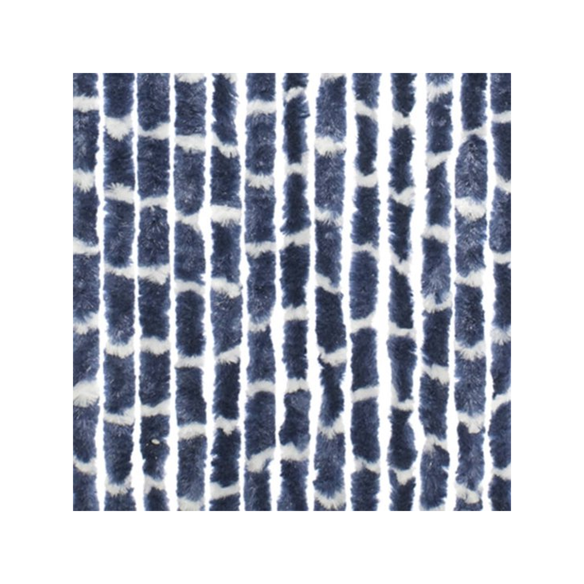 Travellife Chenille Streep blauw/wit 56x185cm