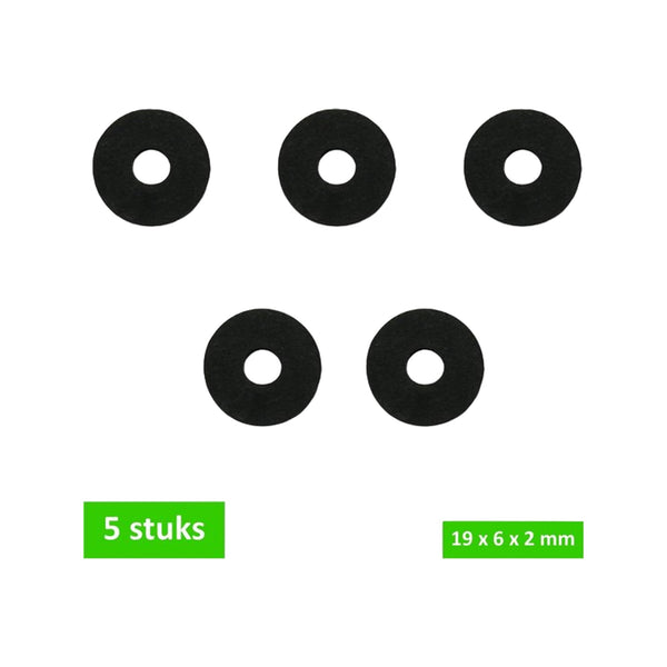 Gimeg pakkingring rubber kombi 19x6x2mm (5 stuks)