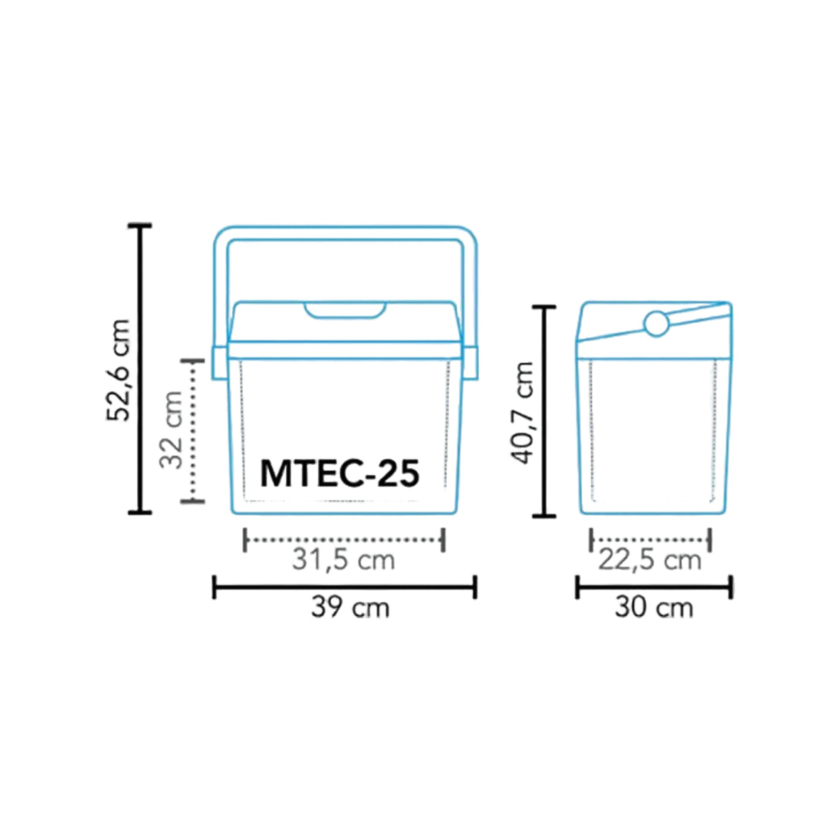 Mestic koelbox thermo elektrisch MTEC-25 AC/DC