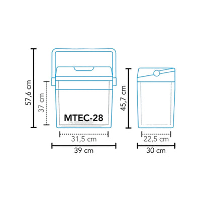 Mestic koelbox thermo elektrisch MTEC-28 AC/DC