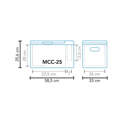Mestic koelbox compressor MCC-25 AC/DC