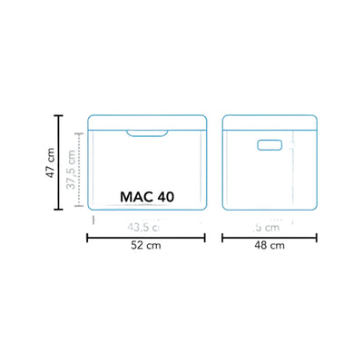 Mestic koelbox absorptie MAC-40 AC/DC, 30mbar