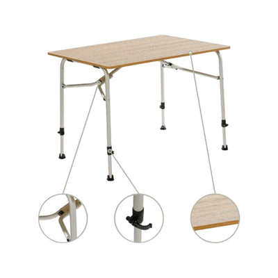 Travellife Sorrento tafel honeycomb brown 120