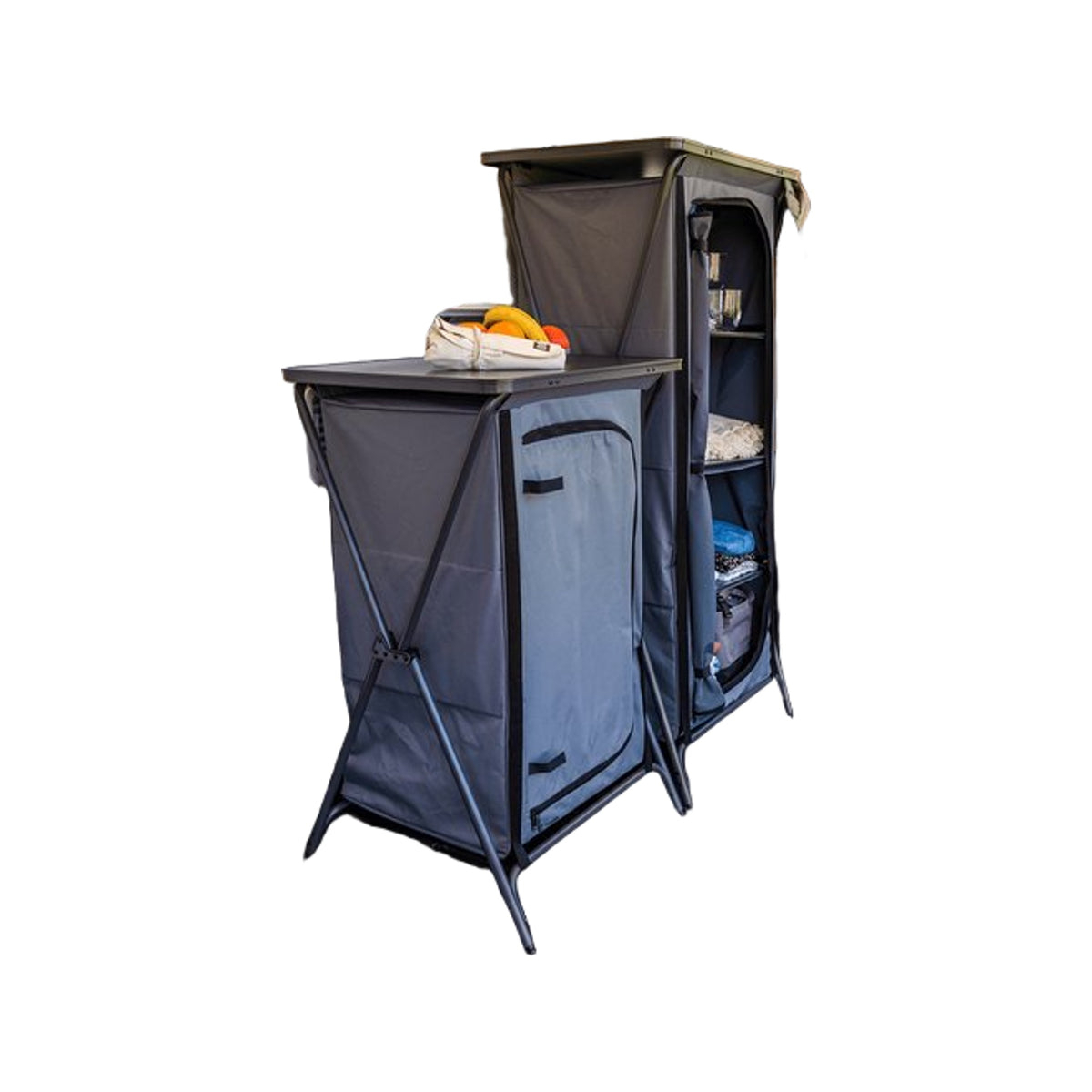 Travellife Toledo opbergkast hoog dark grey