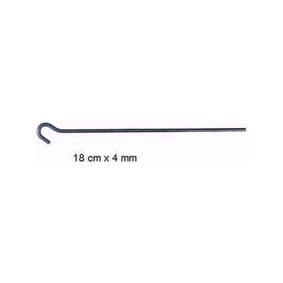 Campking zak 10 grondpen open oog 18 cm
