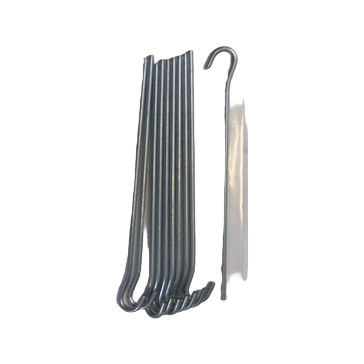 Campking zak 10 grondpen open oog 24 cm