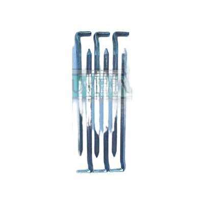 Campking zak 6 grondpen vierkant 20 cm x 5 mm
