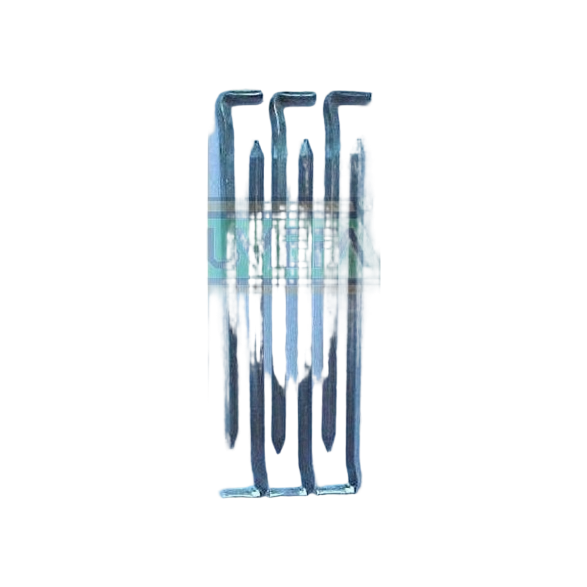 Campking zak 6 grondpen vierkant 20 cm x 5 mm