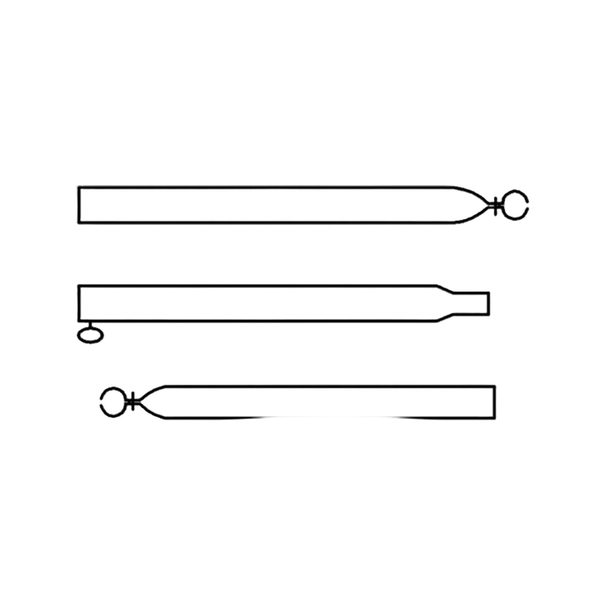 Campking zak verandastang 25/22 mm.170-260 cm:alu.