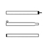 Campking zak caravanvoortentstok 25/22mm.170-260cm:alu