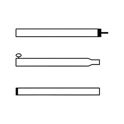 Campking zak caravanvoortentstok 25/22mm.170-260cm:alu