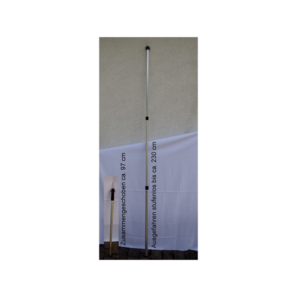 Campking traploos verstelbare tentstok 28mm 90-230cm