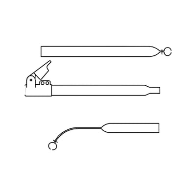 Campking zak voortentspanstok 25/22 mm.210-275 cm:alu