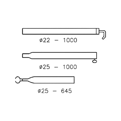 Campking zak extra dakligger 25/22 mm.170-250 cm