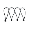 Campking zak 4 trapezekoord spanner+knop zwart 25 cm