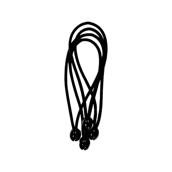Campking zak 4 trapezekoord spanner+knop zwart 25 cm