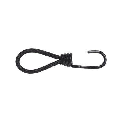 Campking zak 6 tentspanner met haak 13 cm zwart