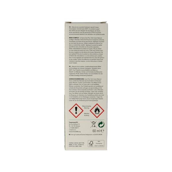 Care Plus Anti-Insect Natural spray Citriodiol, 60ml