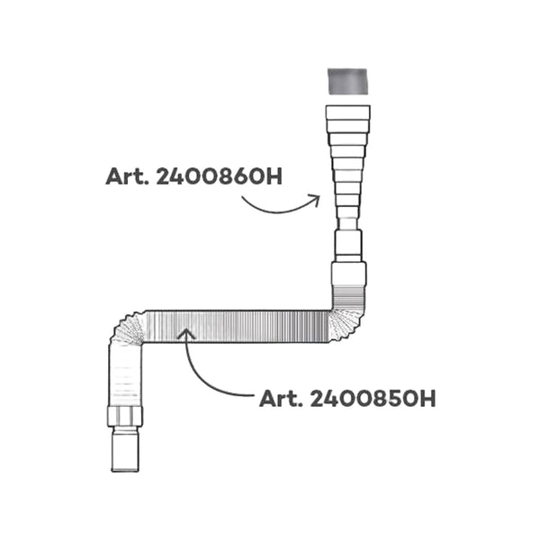 Haba Set Afvalwaterslang 1m + Adapter
