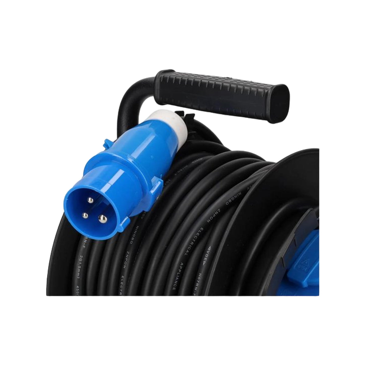Haba Haspel 25m 3x1.5 CEE stekker+winkelkoppeling